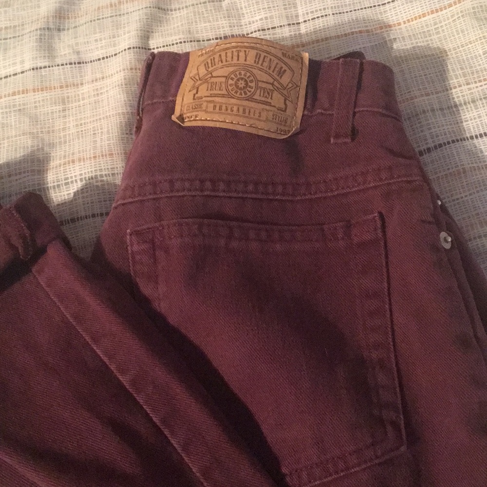 Vintage maroon jeans